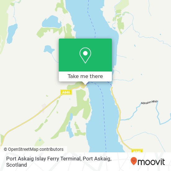 Port Askaig Islay Ferry Terminal, Port Askaig map
