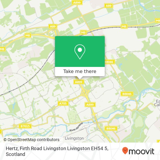 Hertz, Firth Road Livingston Livingston EH54 5 map