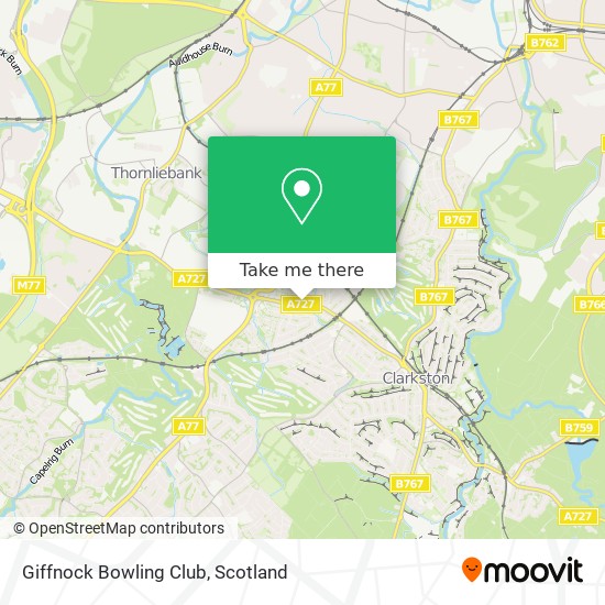 Giffnock Bowling Club map