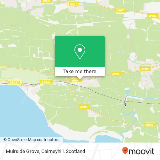 Muirside Grove, Cairneyhill map