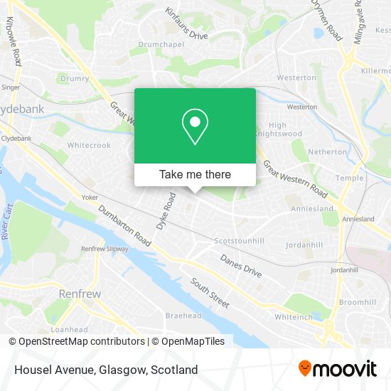 Housel Avenue, Glasgow map