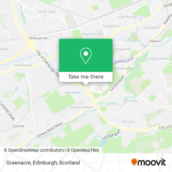 Greenacre, Edinburgh map