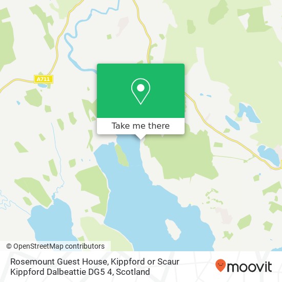 Rosemount Guest House, Kippford or Scaur Kippford Dalbeattie DG5 4 map