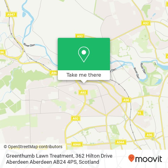 Greenthumb Lawn Treatment, 362 Hilton Drive Aberdeen Aberdeen AB24 4PS map