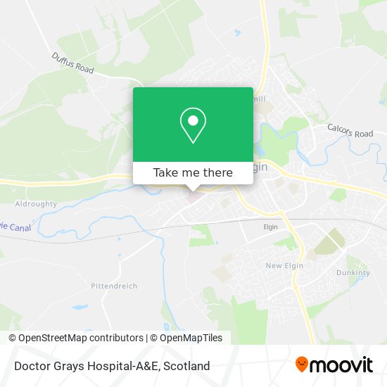 Doctor Grays Hospital-A&E map