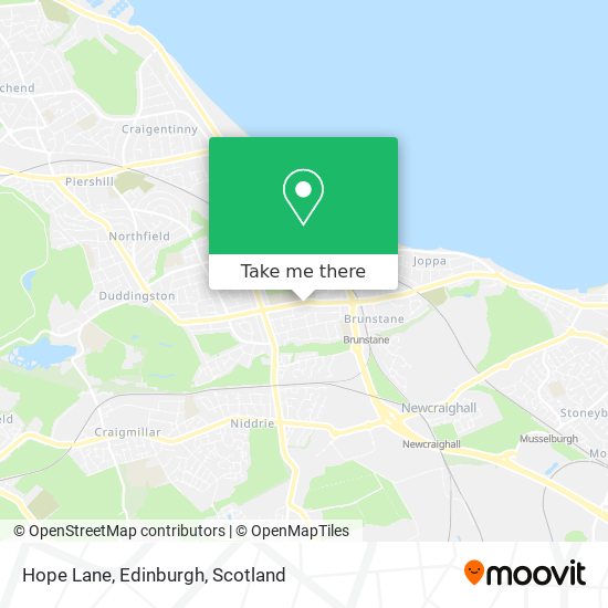 Hope Lane, Edinburgh map