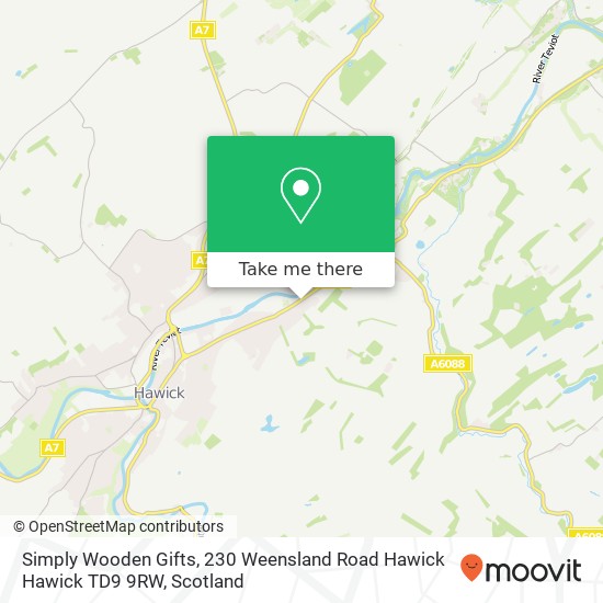 Simply Wooden Gifts, 230 Weensland Road Hawick Hawick TD9 9RW map