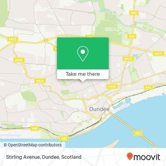 Stirling Avenue, Dundee map
