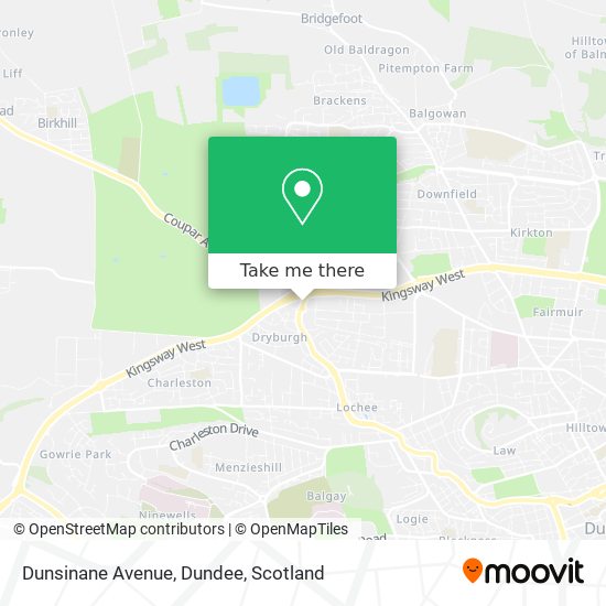 Dunsinane Avenue, Dundee map