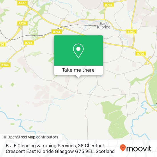 B J F Cleaning & Ironing Services, 38 Chestnut Crescent East Kilbride Glasgow G75 9EL map