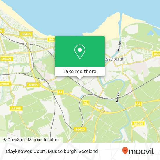 Clayknowes Court, Musselburgh map