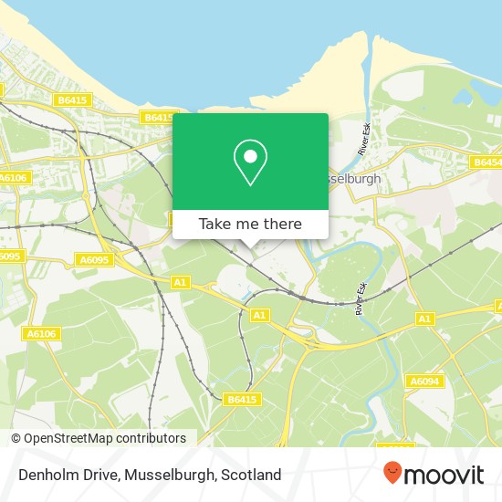 Denholm Drive, Musselburgh map