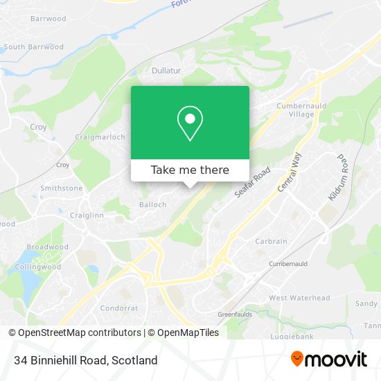 34 Binniehill Road map
