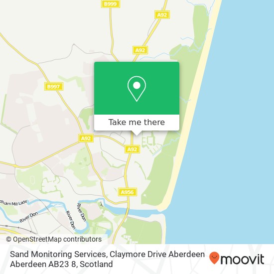 Sand Monitoring Services, Claymore Drive Aberdeen Aberdeen AB23 8 map