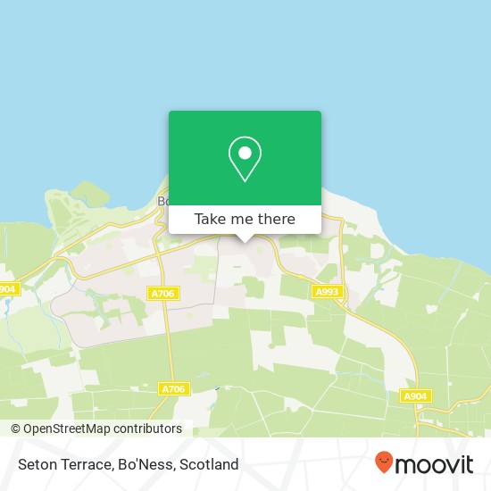 Seton Terrace, Bo'Ness map