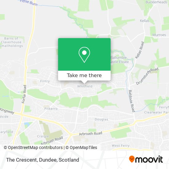 The Crescent, Dundee map