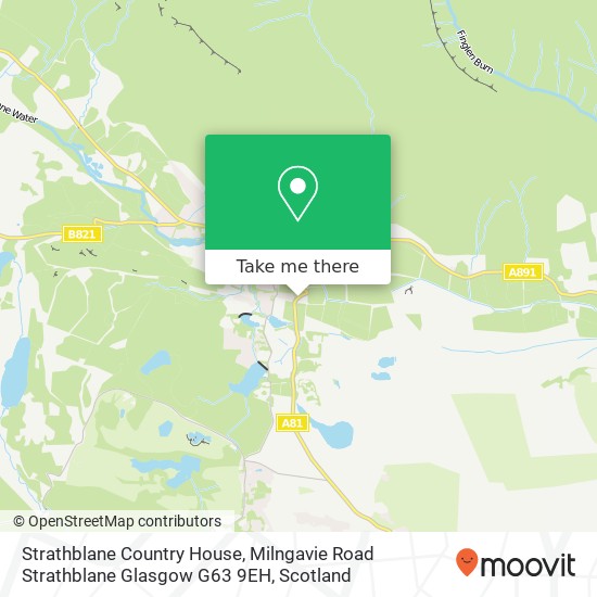 Strathblane Country House, Milngavie Road Strathblane Glasgow G63 9EH map