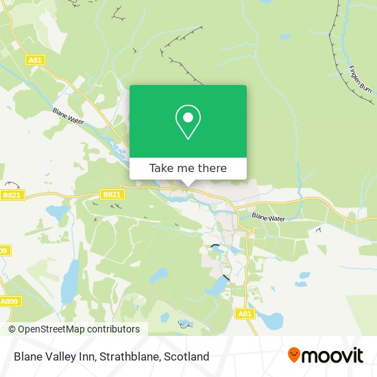 Blane Valley Inn, Strathblane map