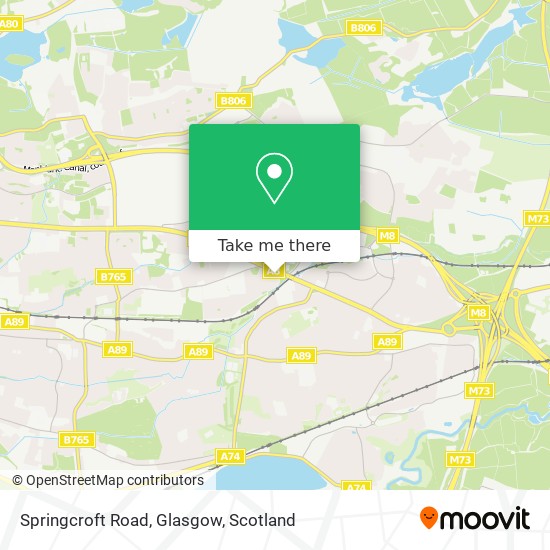 Springcroft Road, Glasgow map