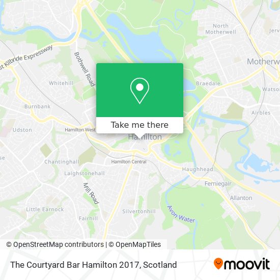 The Courtyard Bar Hamilton 2017 map