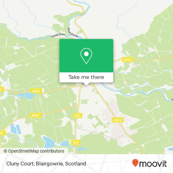Cluny Court, Blairgowrie map