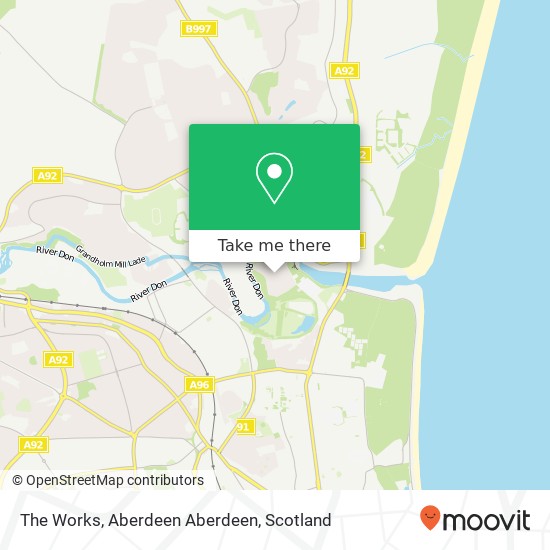 The Works, Aberdeen Aberdeen map