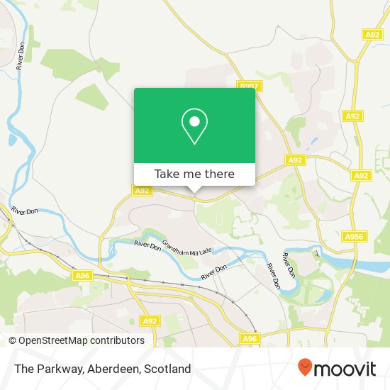 The Parkway, Aberdeen map