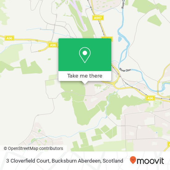 3 Cloverfield Court, Bucksburn Aberdeen map