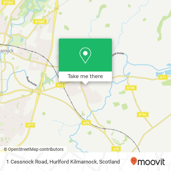 1 Cessnock Road, Hurlford Kilmarnock map