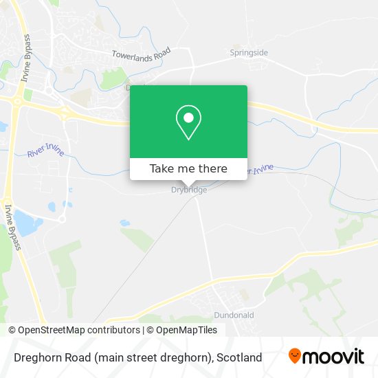 Dreghorn Road (main street dreghorn) map
