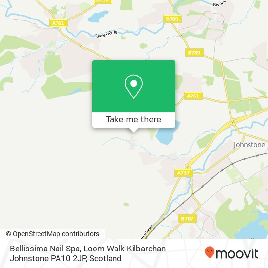 Bellissima Nail Spa, Loom Walk Kilbarchan Johnstone PA10 2JP map