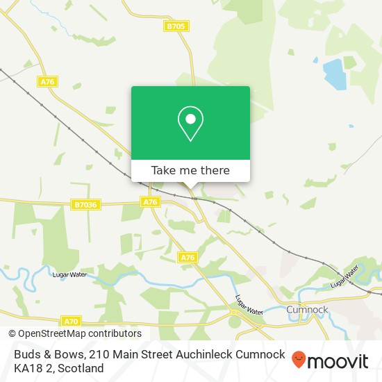Buds & Bows, 210 Main Street Auchinleck Cumnock KA18 2 map