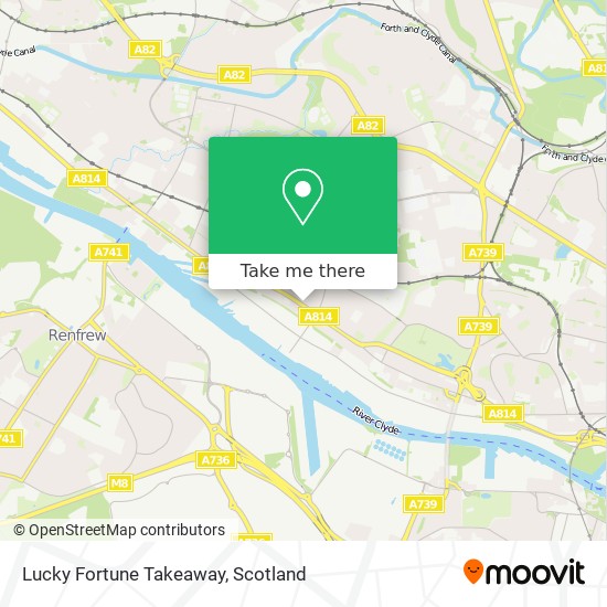 Lucky Fortune Takeaway map