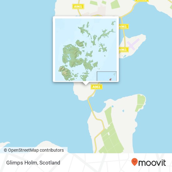 Glimps Holm map