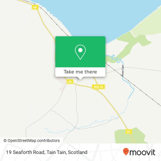 19 Seaforth Road, Tain Tain map