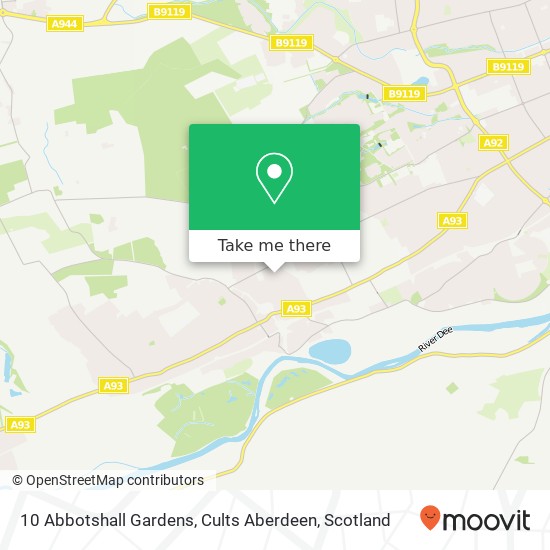 10 Abbotshall Gardens, Cults Aberdeen map