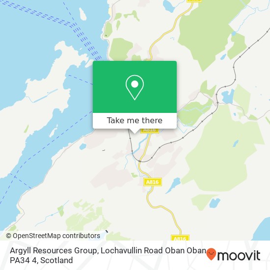Argyll Resources Group, Lochavullin Road Oban Oban PA34 4 map