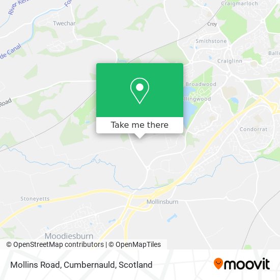Mollins Road, Cumbernauld map