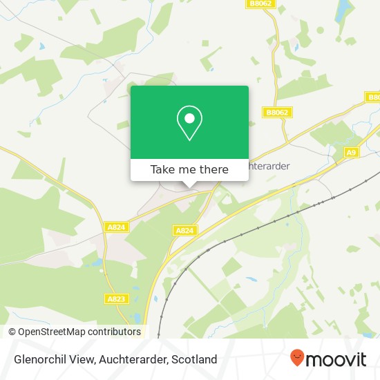 Glenorchil View, Auchterarder map