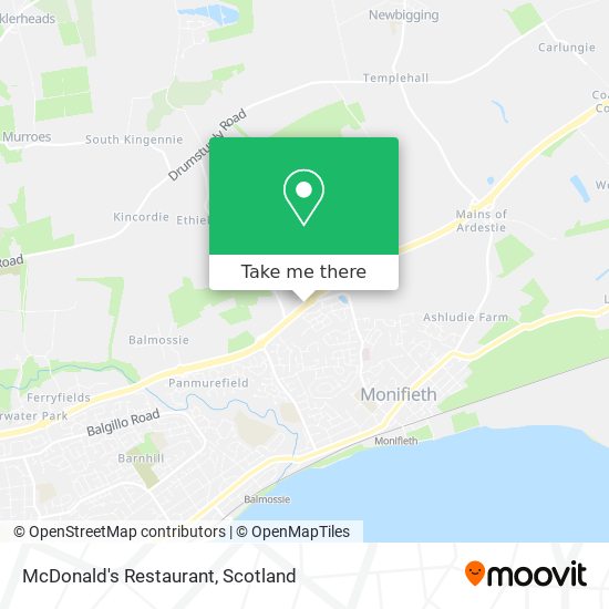 McDonald's Restaurant map