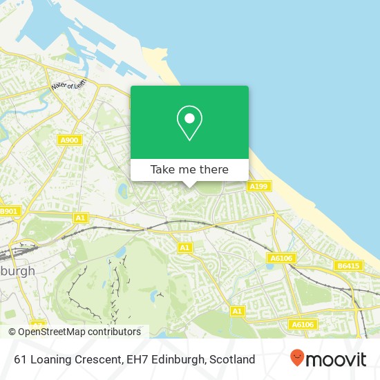 61 Loaning Crescent, EH7 Edinburgh map