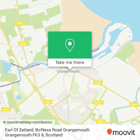 Earl Of Zetland, Bo'Ness Road Grangemouth Grangemouth FK3 8 map