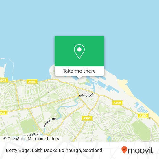 Betty Bags, Leith Docks Edinburgh map