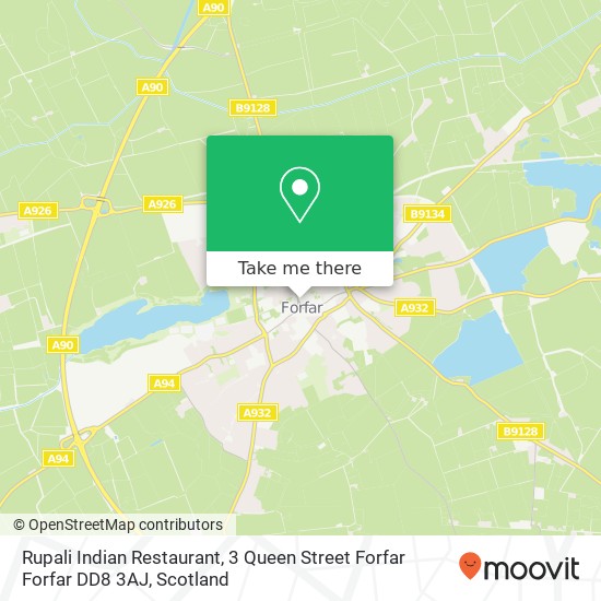 Rupali Indian Restaurant, 3 Queen Street Forfar Forfar DD8 3AJ map