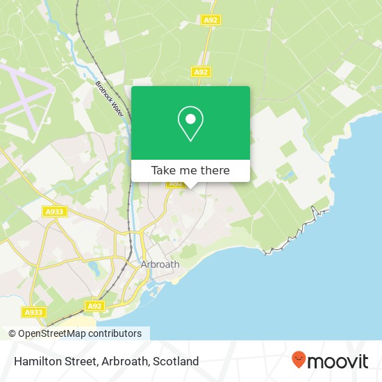 Hamilton Street, Arbroath map