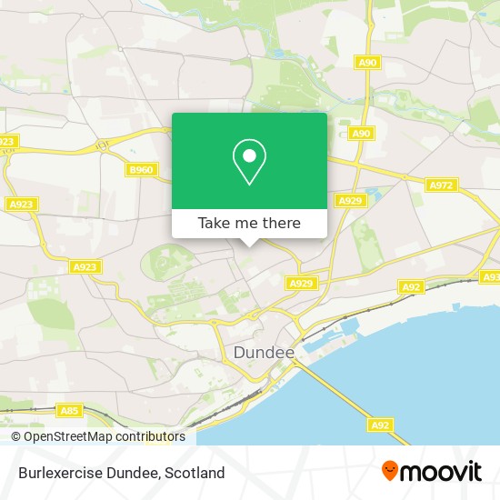 Burlexercise Dundee map