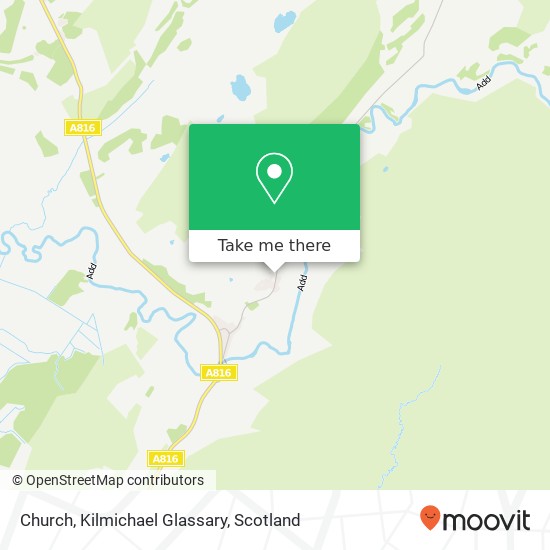 Church, Kilmichael Glassary map