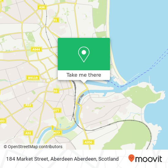 184 Market Street, Aberdeen Aberdeen map