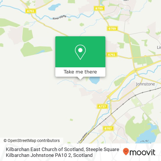 Kilbarchan East Church of Scotland, Steeple Square Kilbarchan Johnstone PA10 2 map