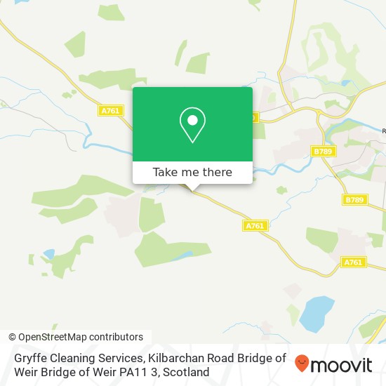 Gryffe Cleaning Services, Kilbarchan Road Bridge of Weir Bridge of Weir PA11 3 map